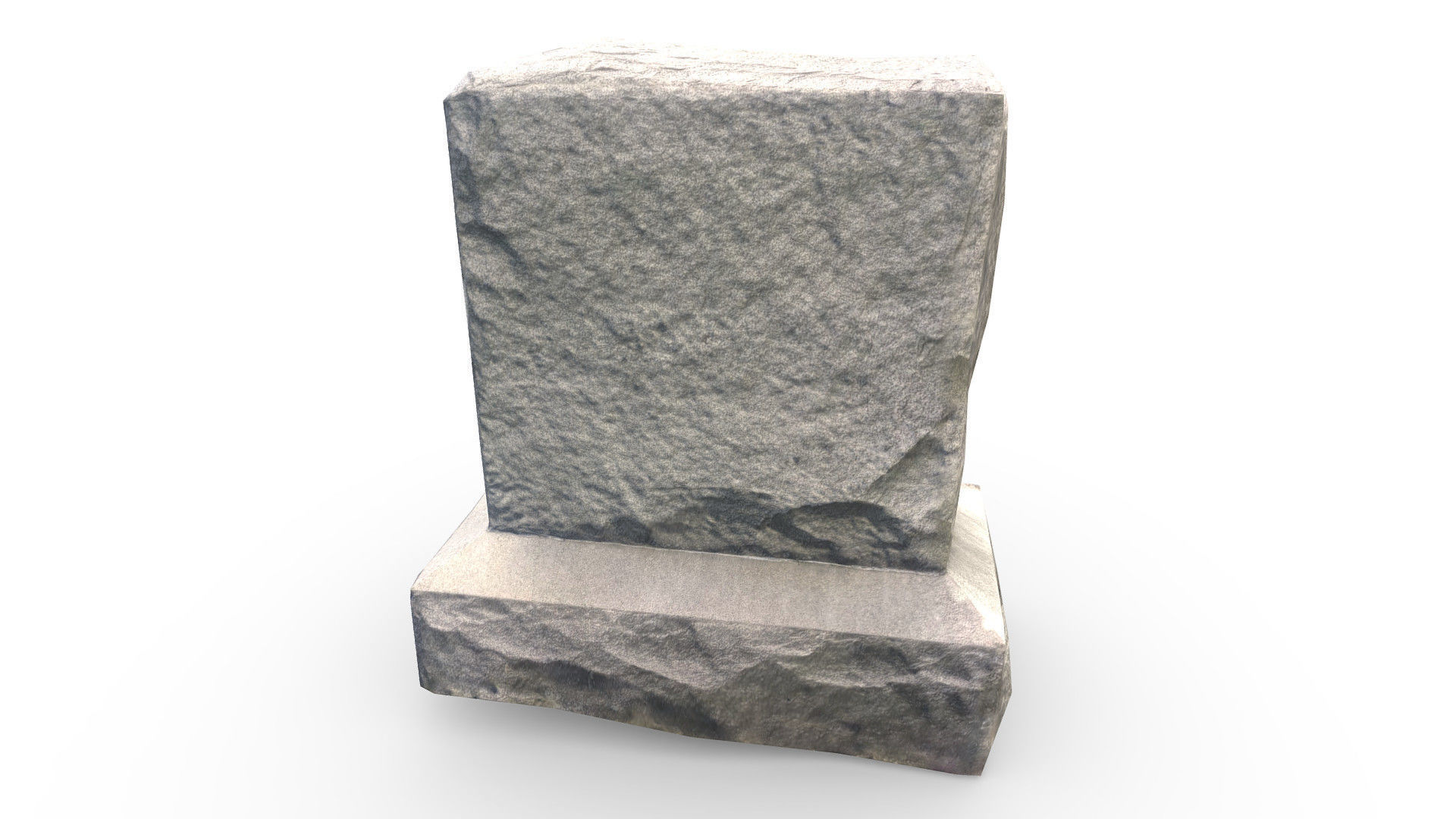 Gravestone Low-poly 3D model_3