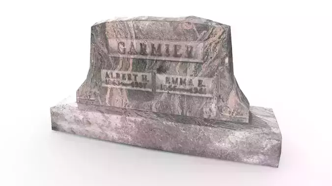 Gravestone Low-poly 3D model