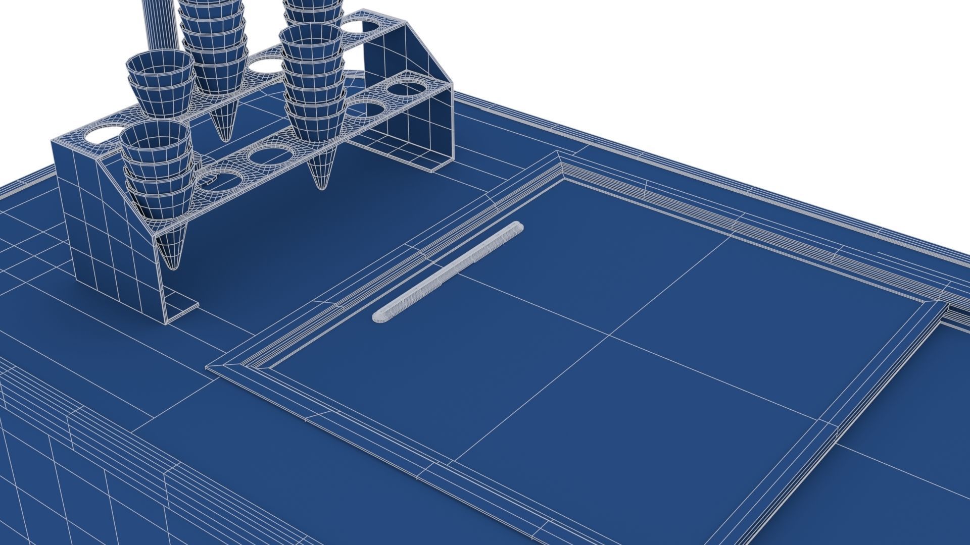 Ice Cream Trolley Low-poly 3D model_28