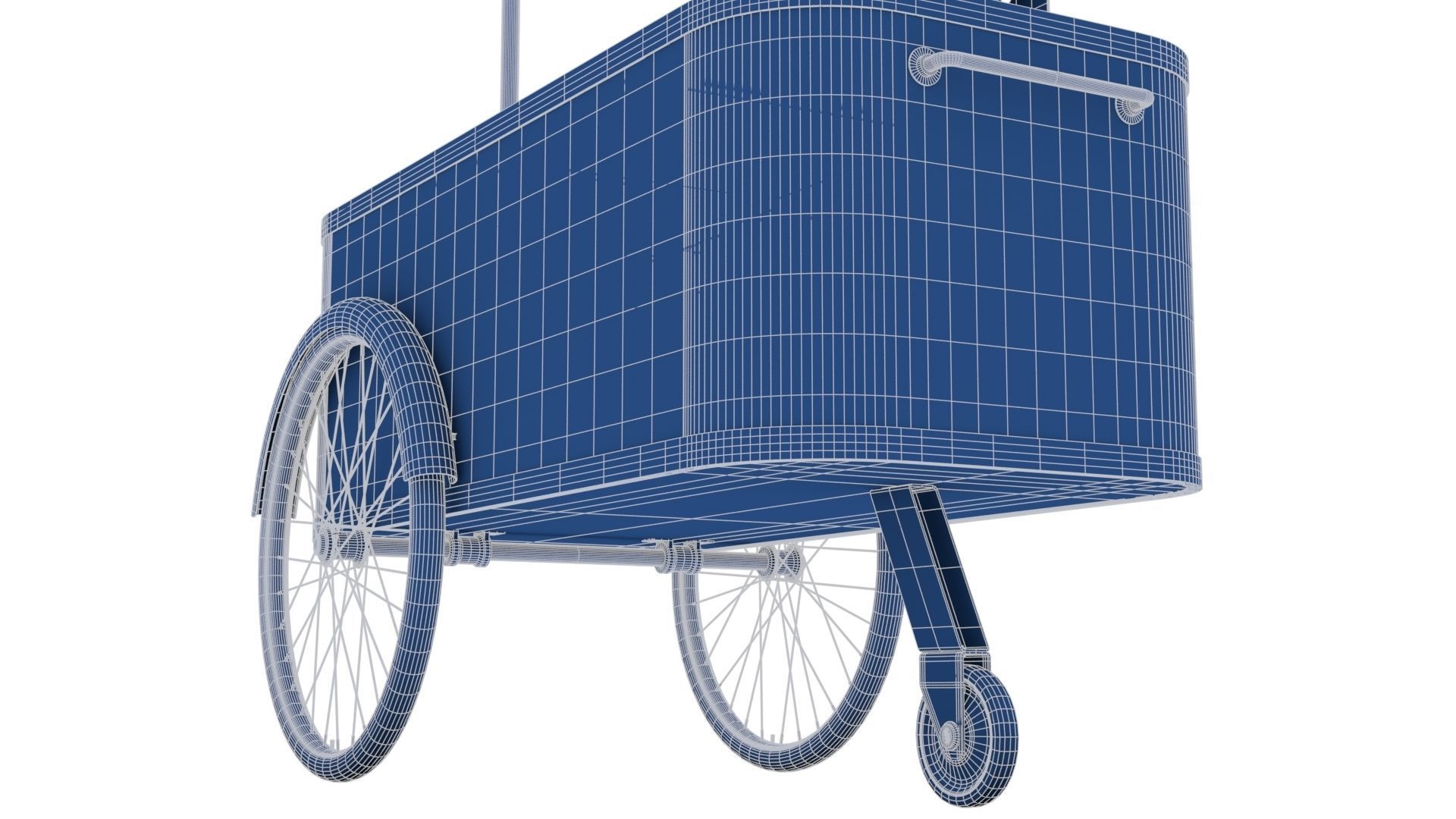 Ice Cream Trolley Low-poly 3D model_29