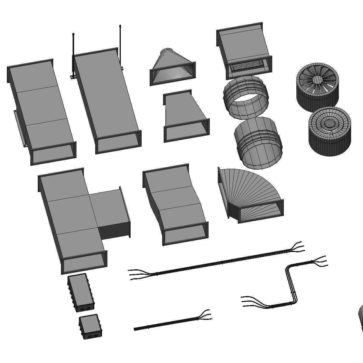 Industrial ceiling 5 3D model_6