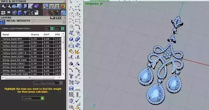 Earring jewelry design