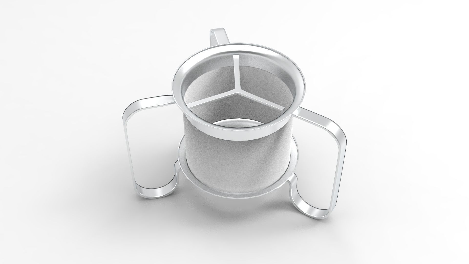 Tea-Cosy trash can Low-poly 3D model_2