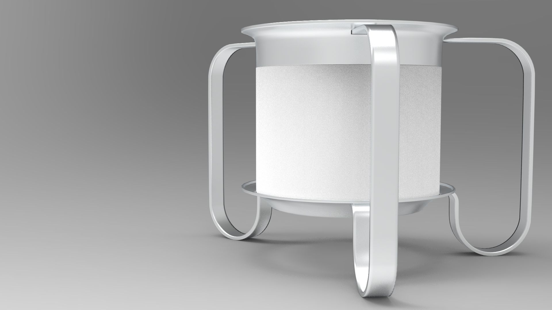 Tea-Cosy trash can Low-poly 3D model_3