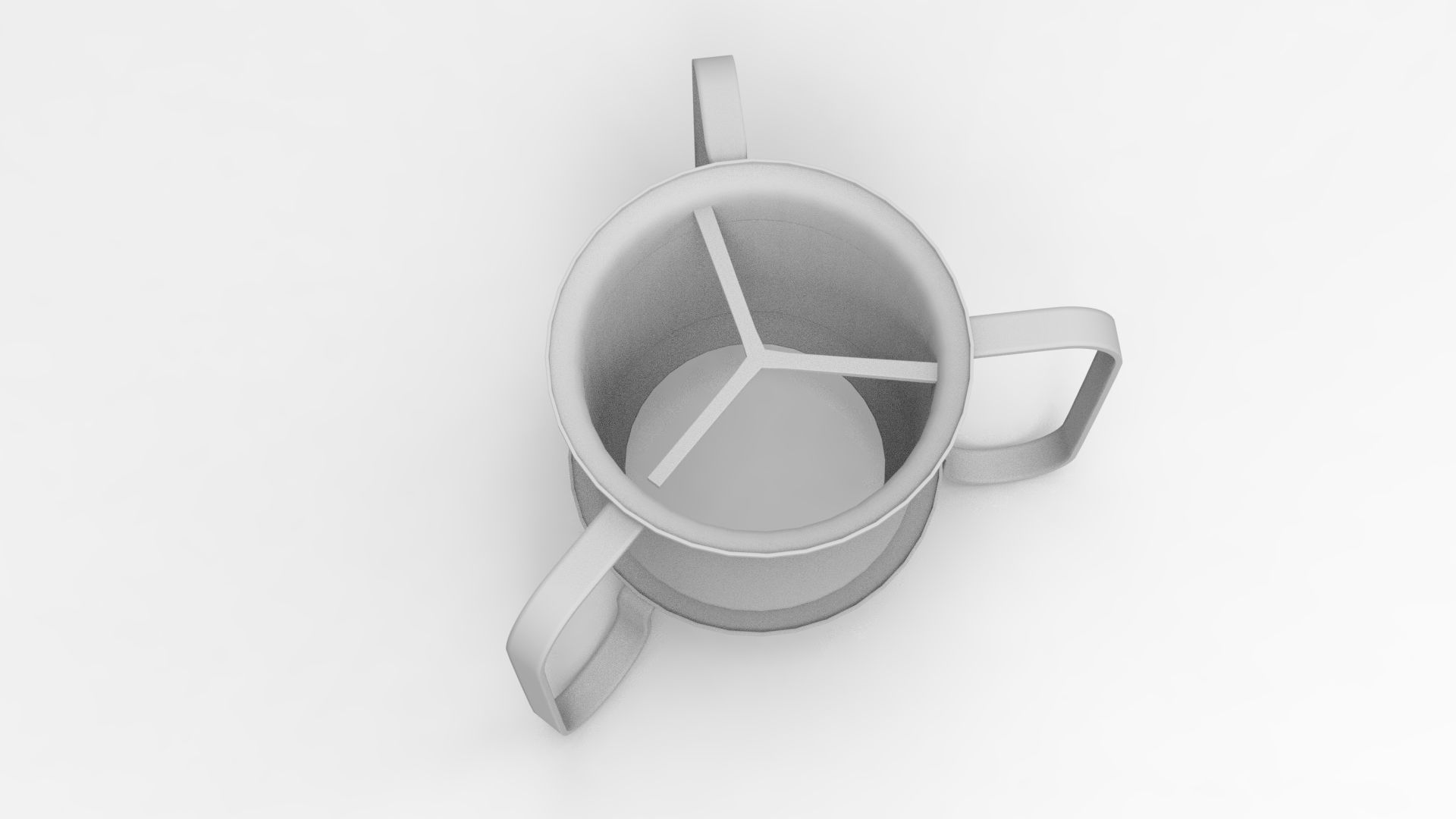 Tea-Cosy trash can Low-poly 3D model_7