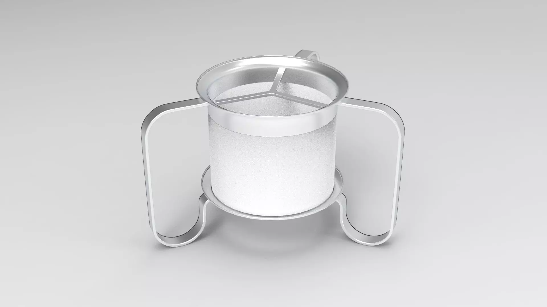 Tea-Cosy trash can Low-poly 3D model_0