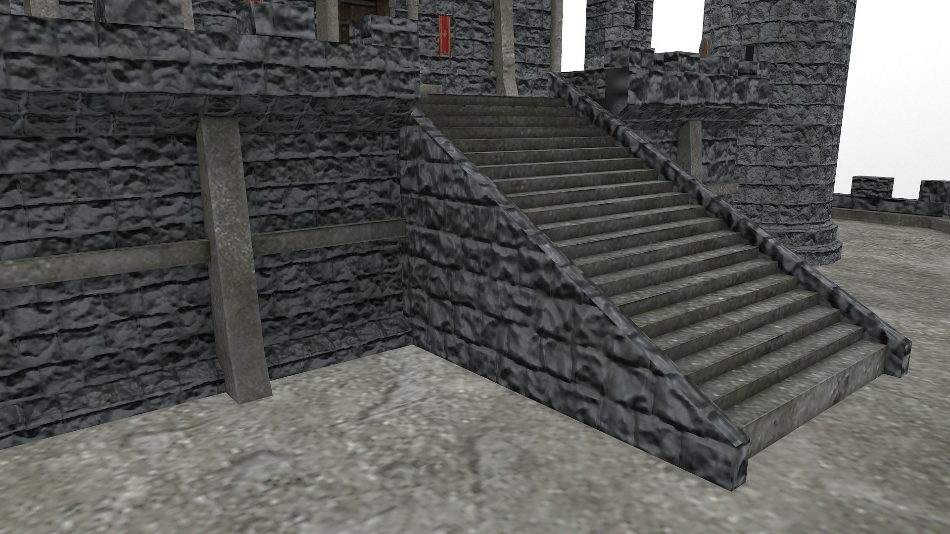  Medieval Castle Level 15 3D model_16