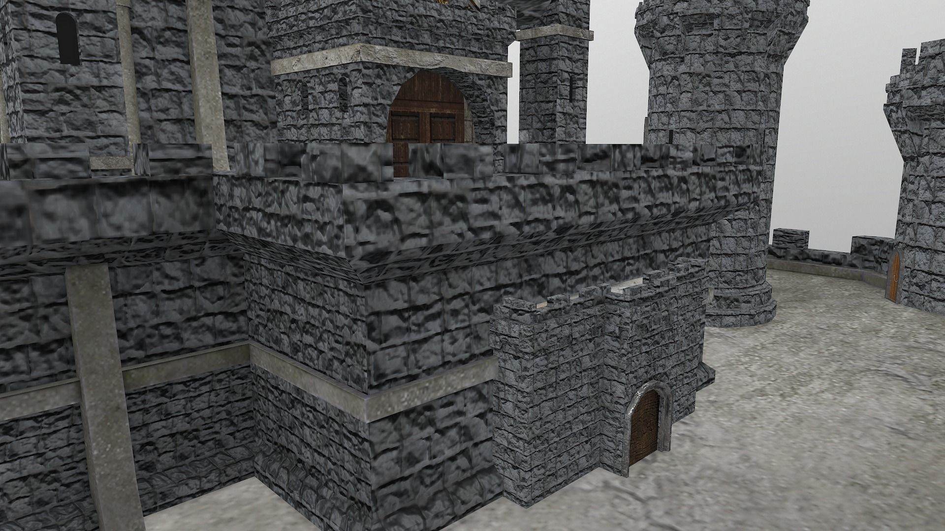  Medieval Castle Level 15 3D model_11