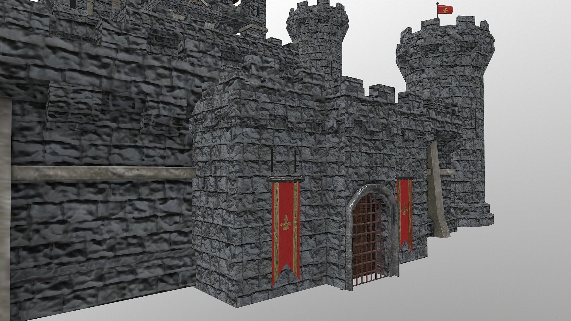  Medieval Castle Level 15 3D model_14