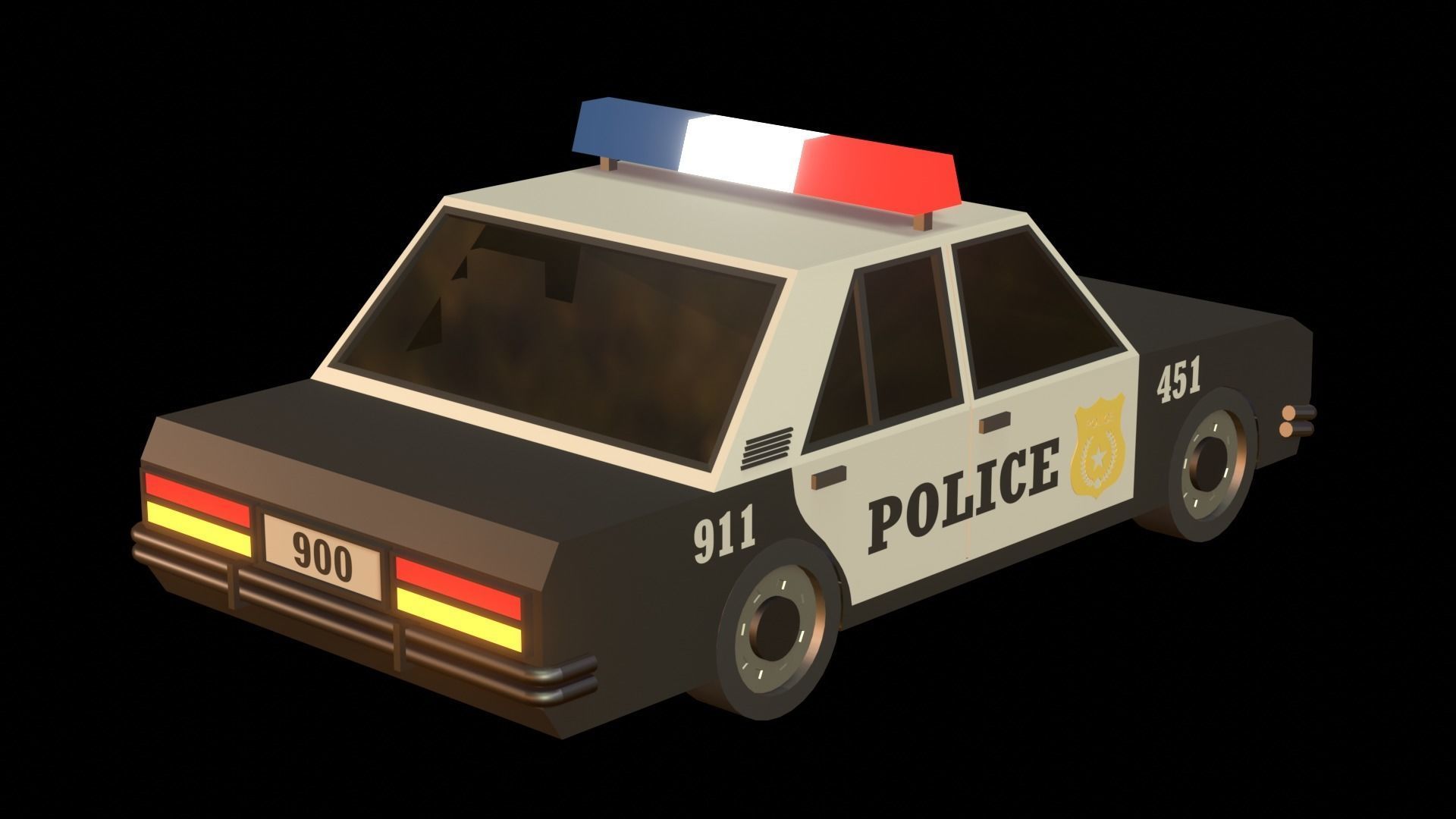 Cartoon cars 3D model_9