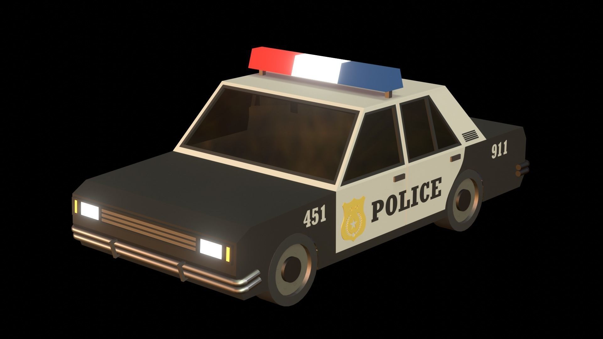 Cartoon cars 3D model_10