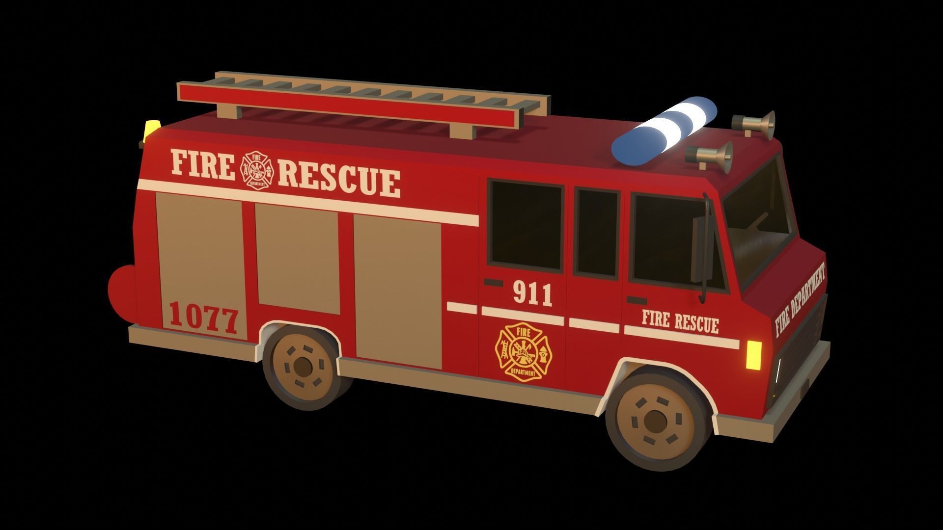 Cartoon cars 3D model_3