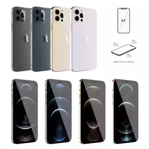  Apple Iphone 12 Pro 3D model