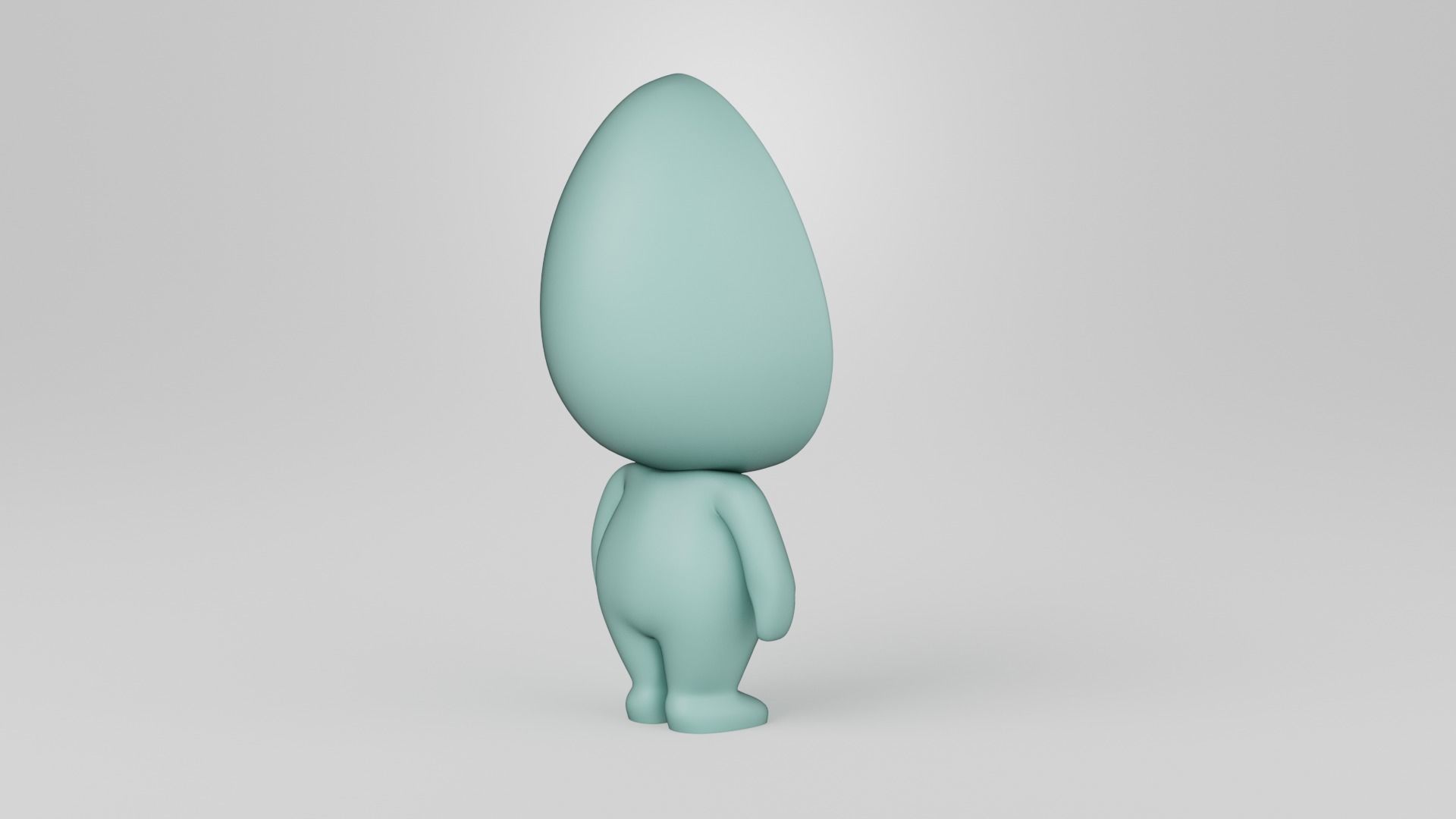 Avofriends 1 3D Print figurine with head 3D print model_6