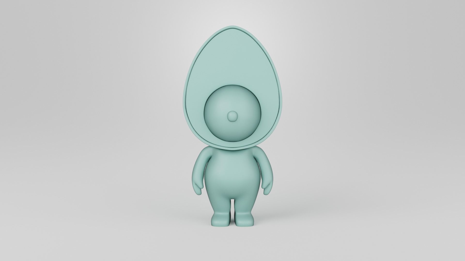 Avofriends 1 3D Print figurine with head 3D print model_2