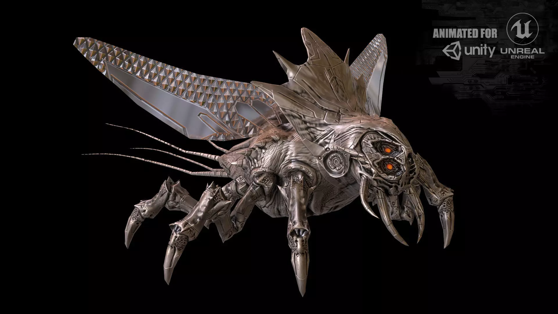 LandBug5 spider Low-poly 3D model