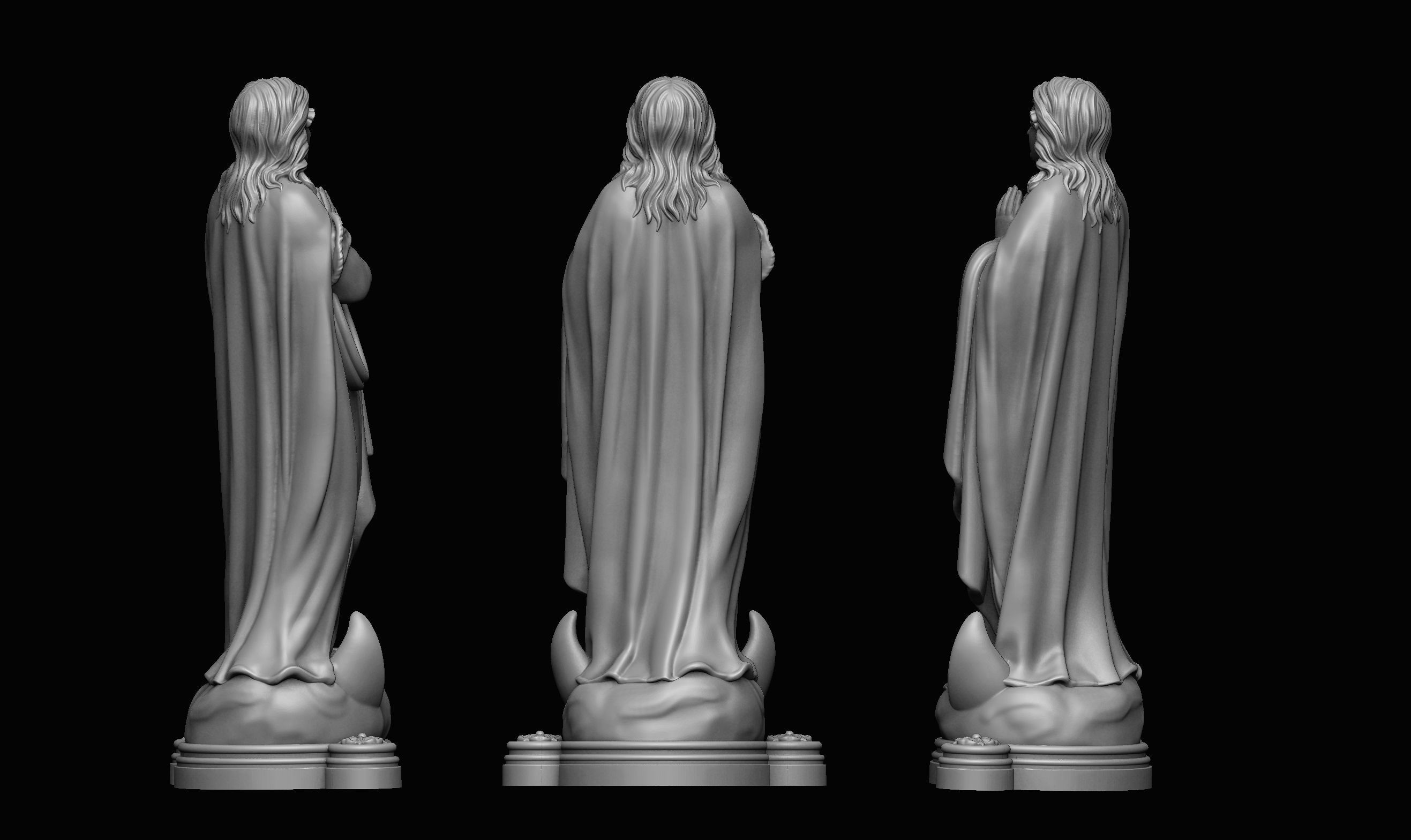 Our Lady of Aparecida Printable 3D print model_5
