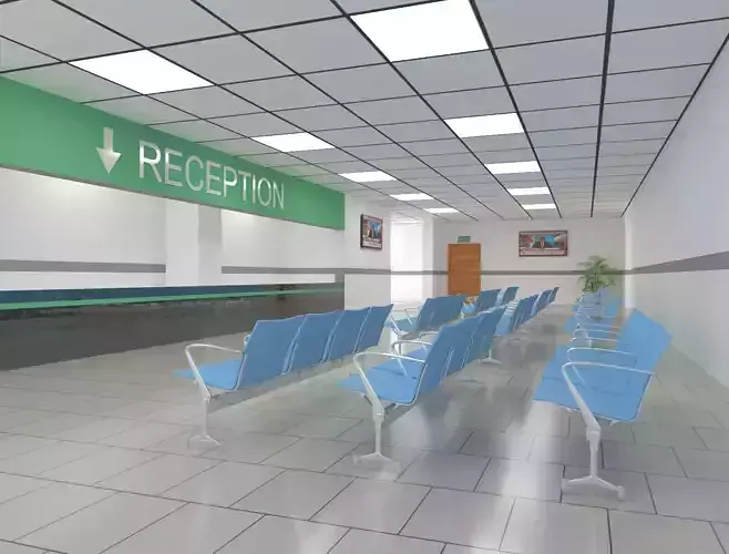 Hospital Reception High Poly
