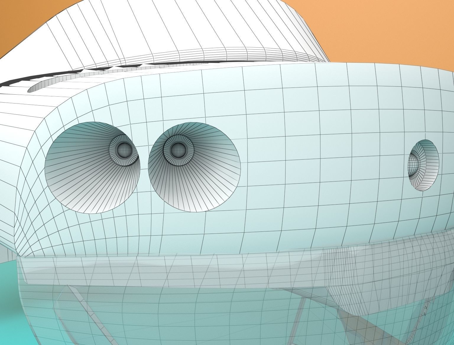 High Poly MS Hololens 3D model_11