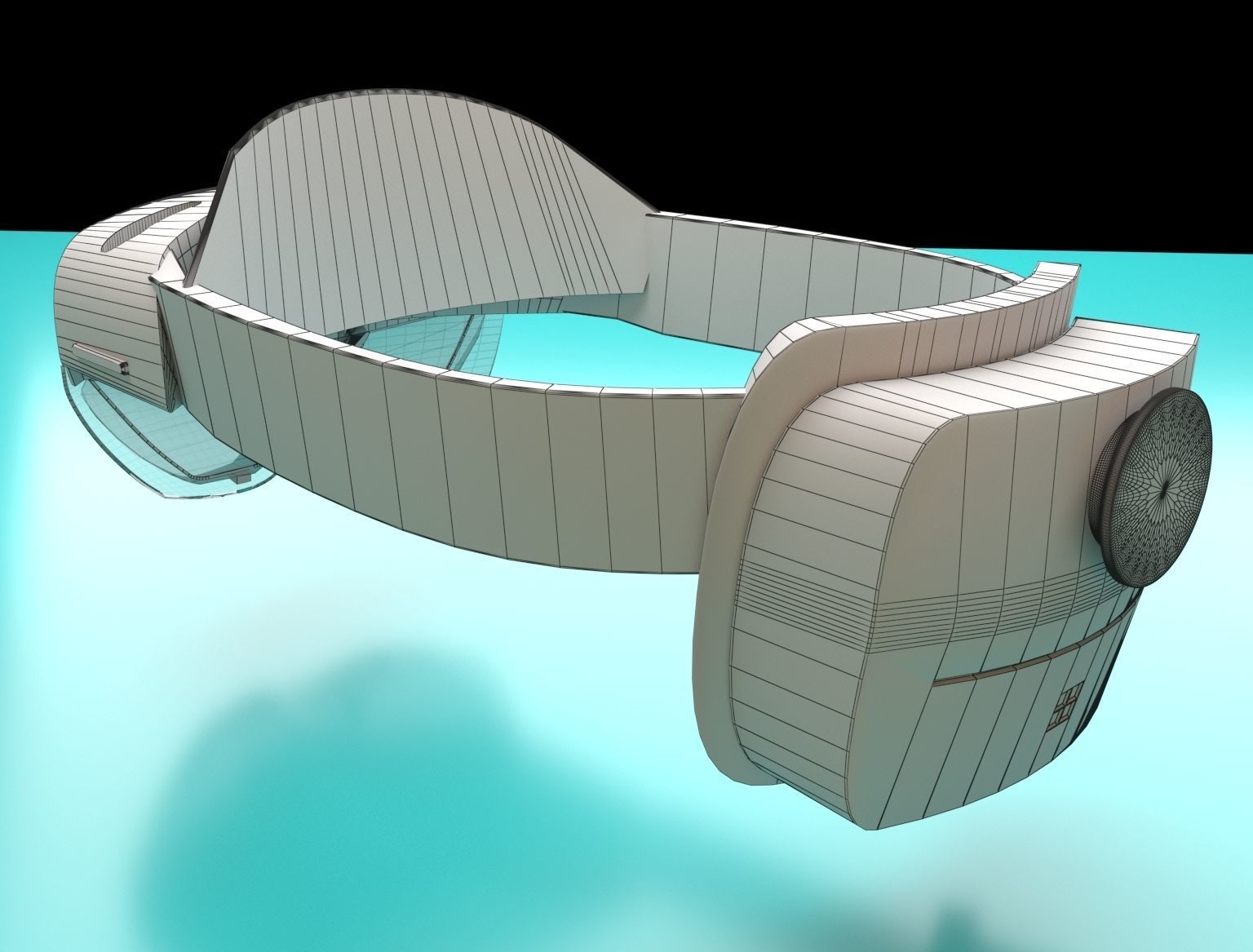 High Poly MS Hololens 3D model_2