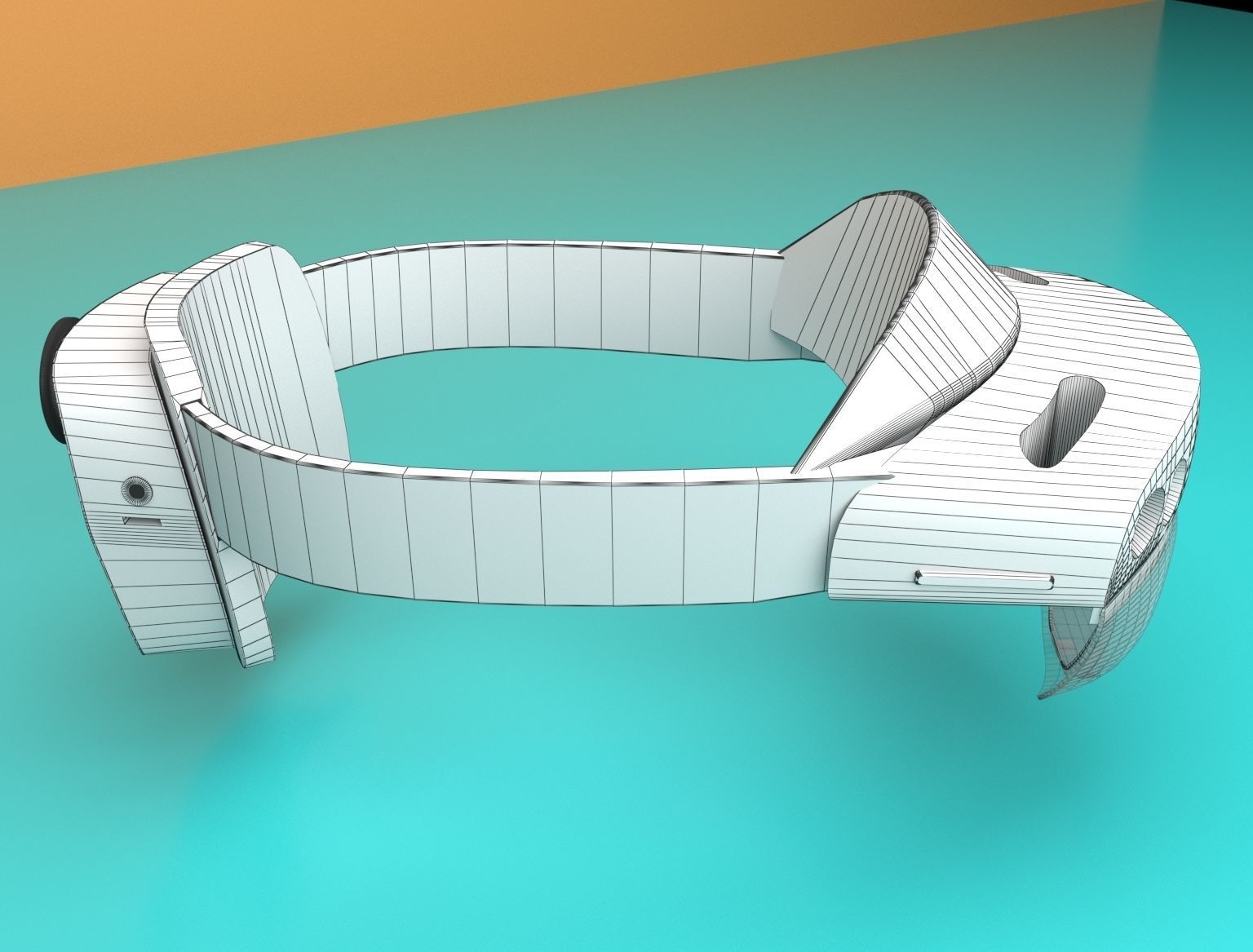 High Poly MS Hololens 3D model_10