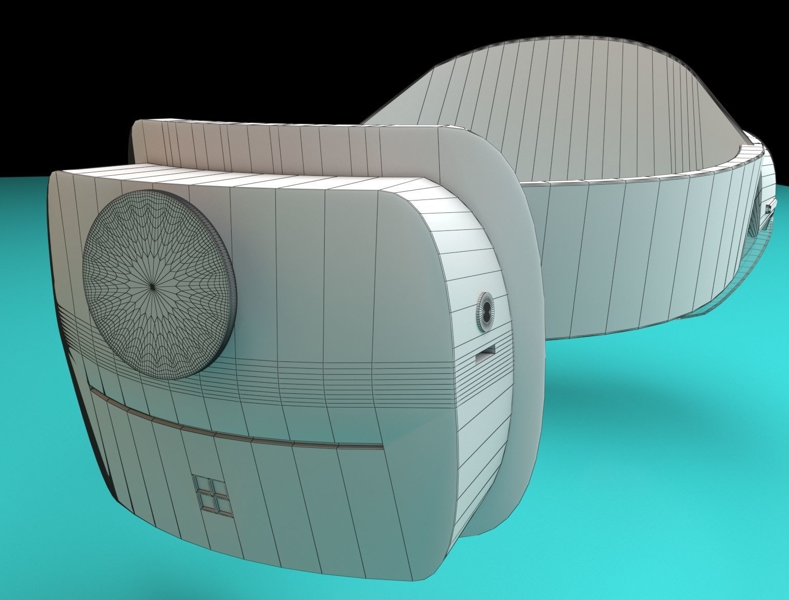 High Poly MS Hololens 3D model_1