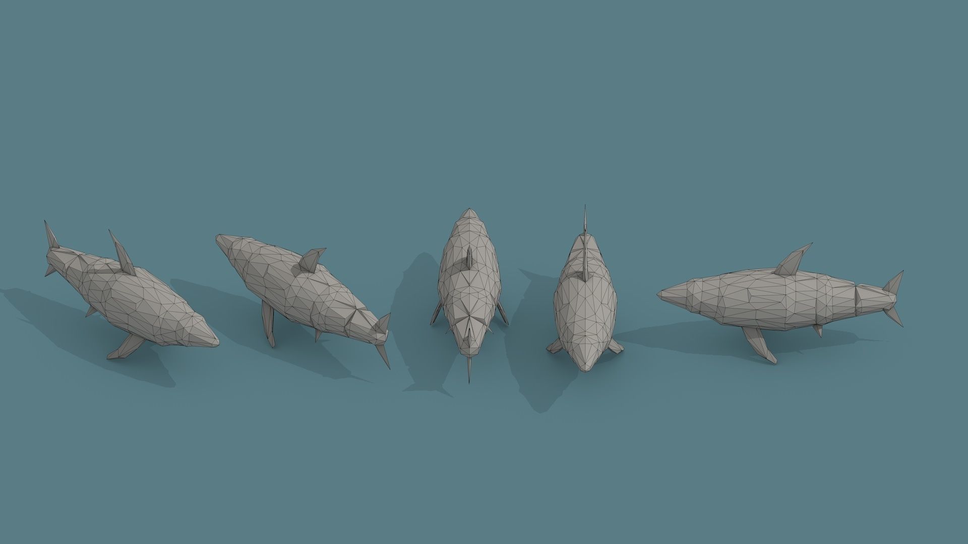 Low Poly Animal Isometric Icon Pack 03 Low-poly 3D model_2