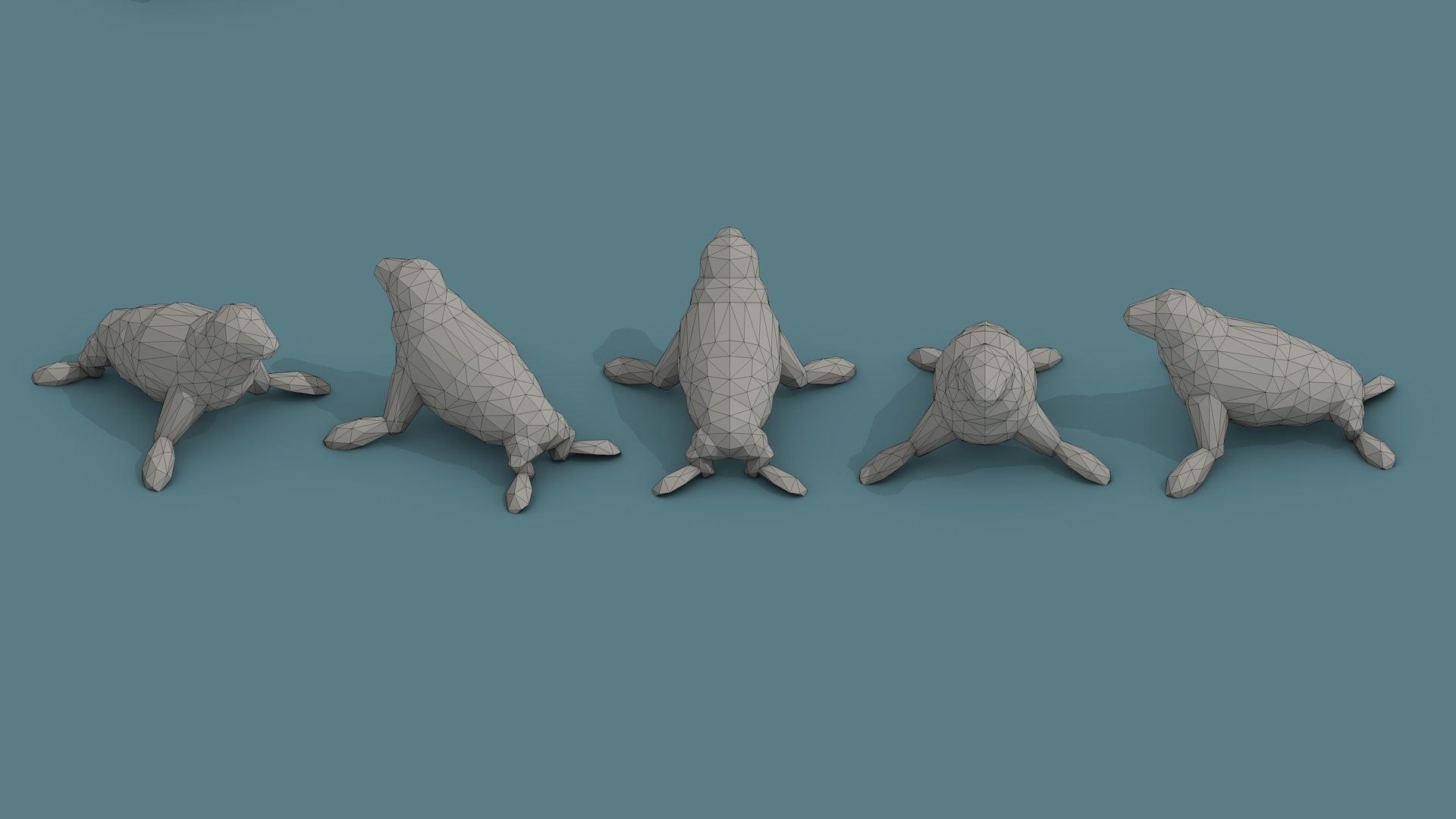 Low Poly Animal Isometric Icon Pack 03 Low-poly 3D model_9