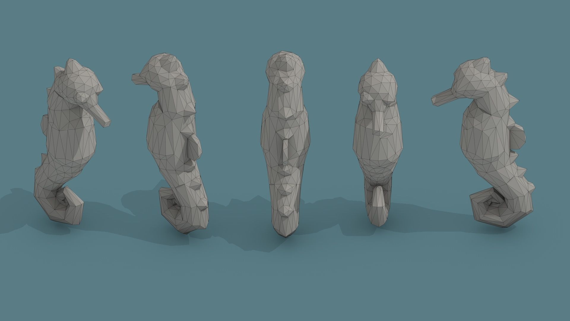 Low Poly Animal Isometric Icon Pack 03 Low-poly 3D model_10