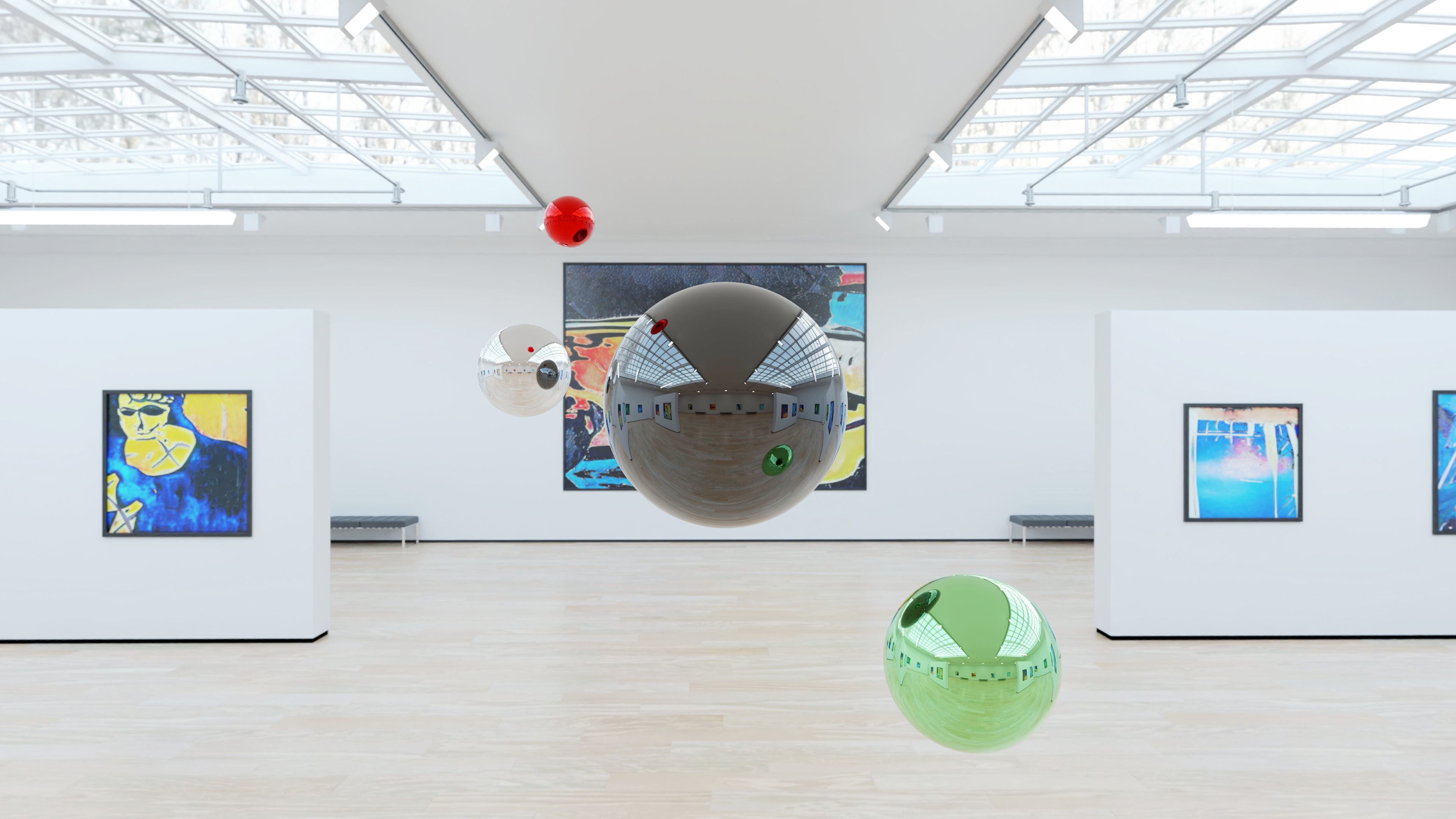 HDRI - Art Museum Gallery Interior 4b - v1 - 8192x4096 Texture_3