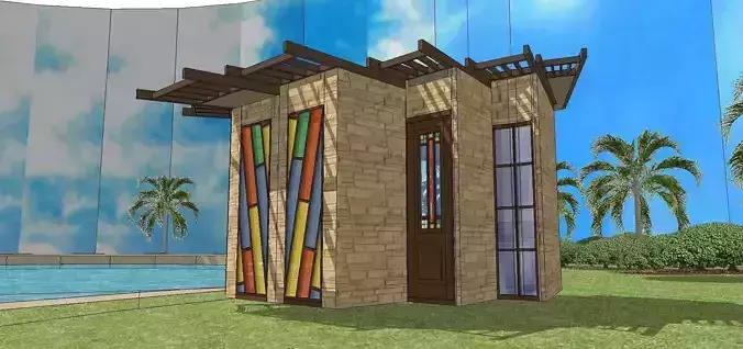 Creative Design-Holiday Cabin-06 3D model