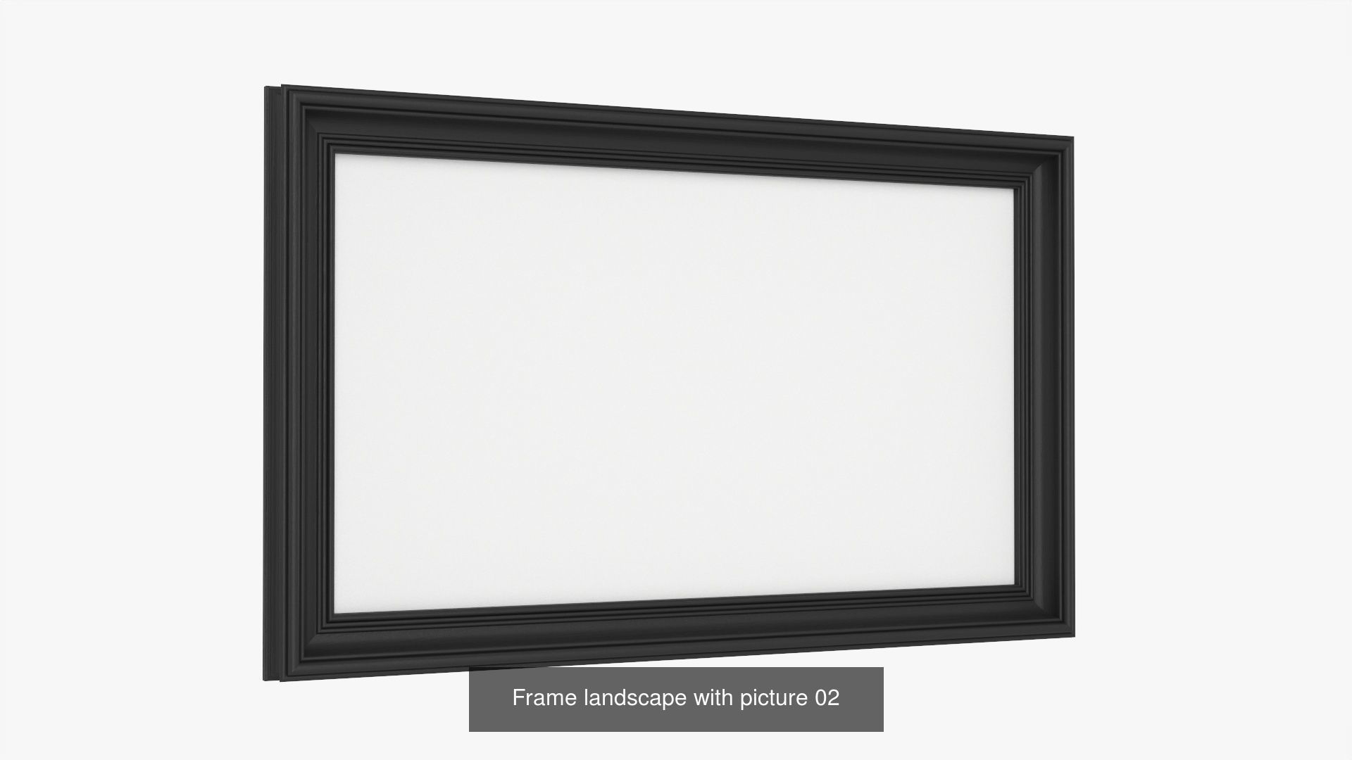 Wooden Frame Mockup Landscape 3D Model Collection_1