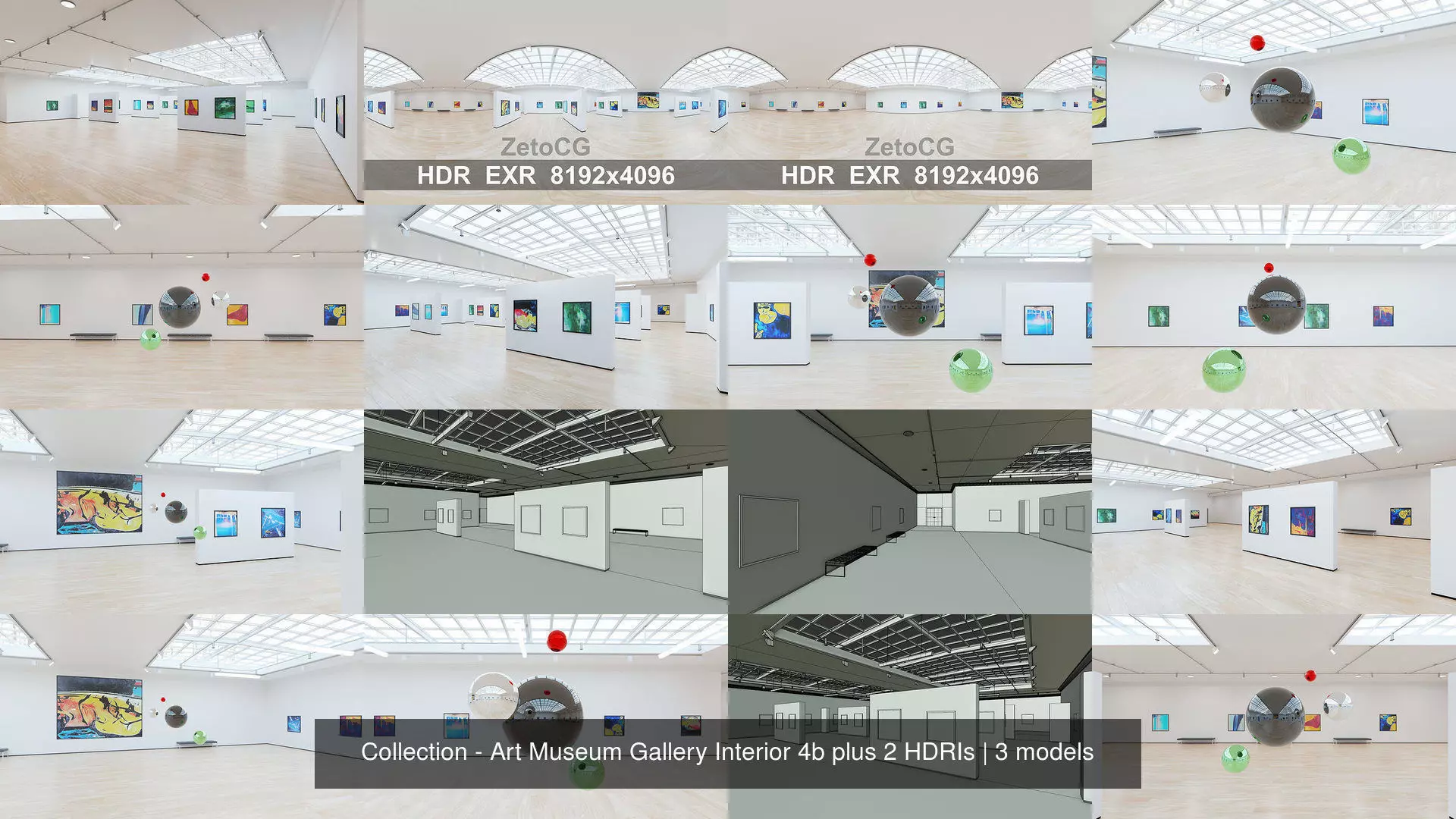 Collection - Art Museum Gallery Interior 4b plus 2 HDRIs Texture_0