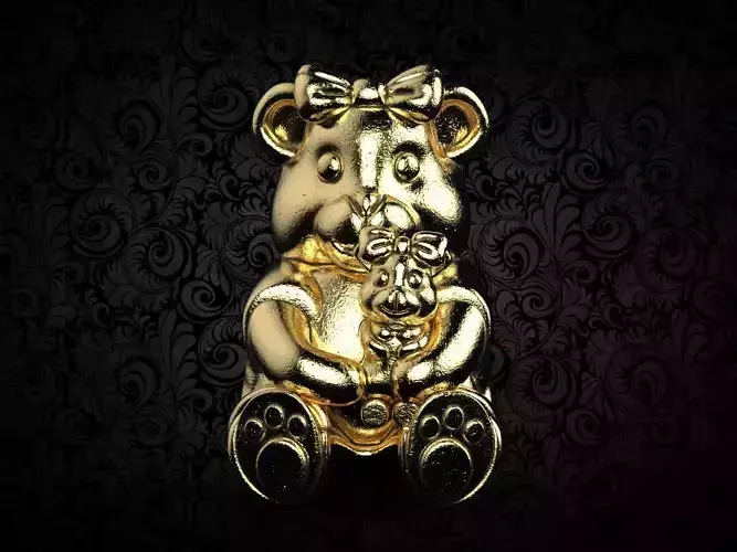 Teddy Bear baby charm pendant 