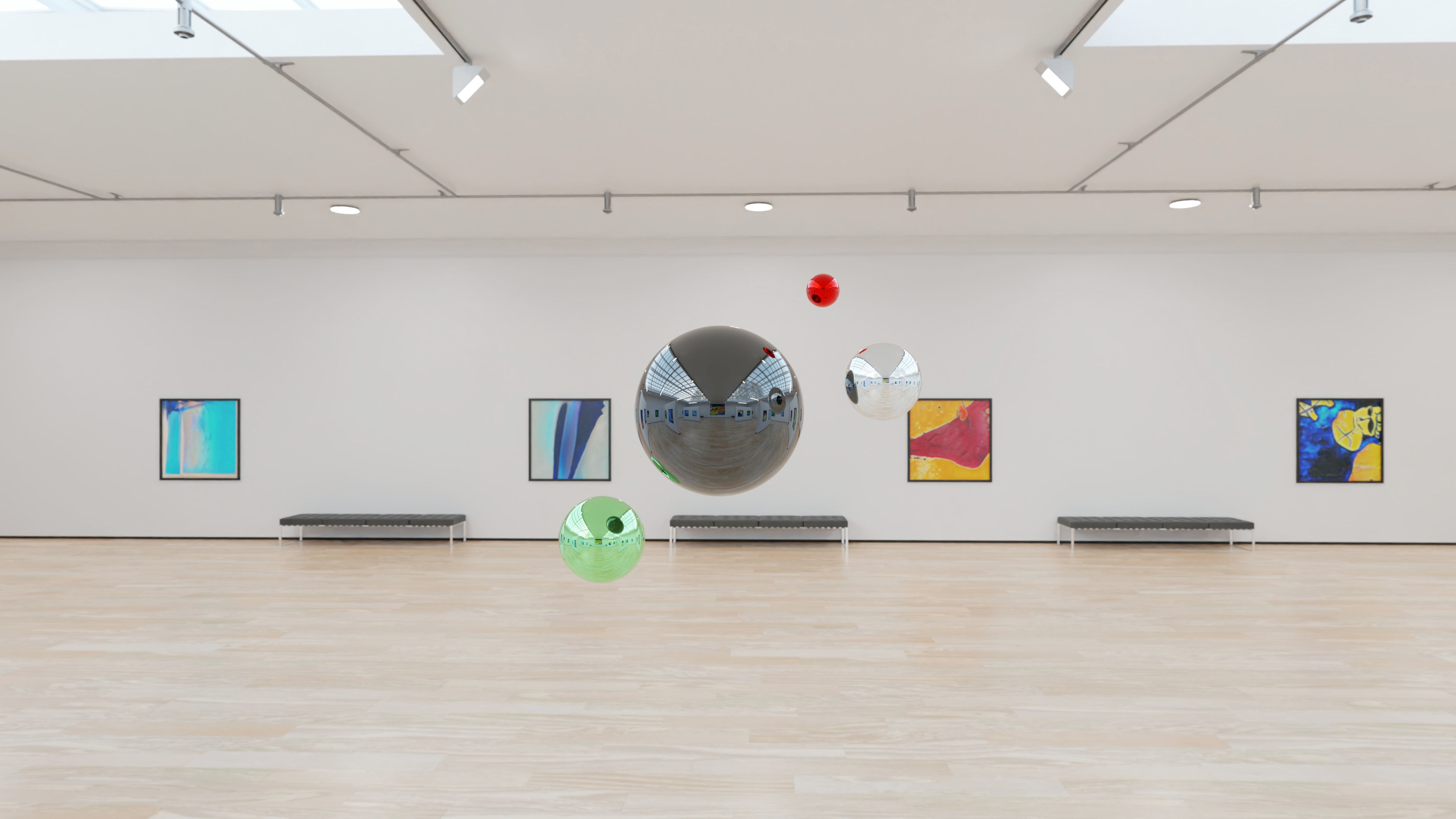 HDRI - Art Museum Gallery Interior 4b - HDR - 8192x4096 - x2 Texture_3