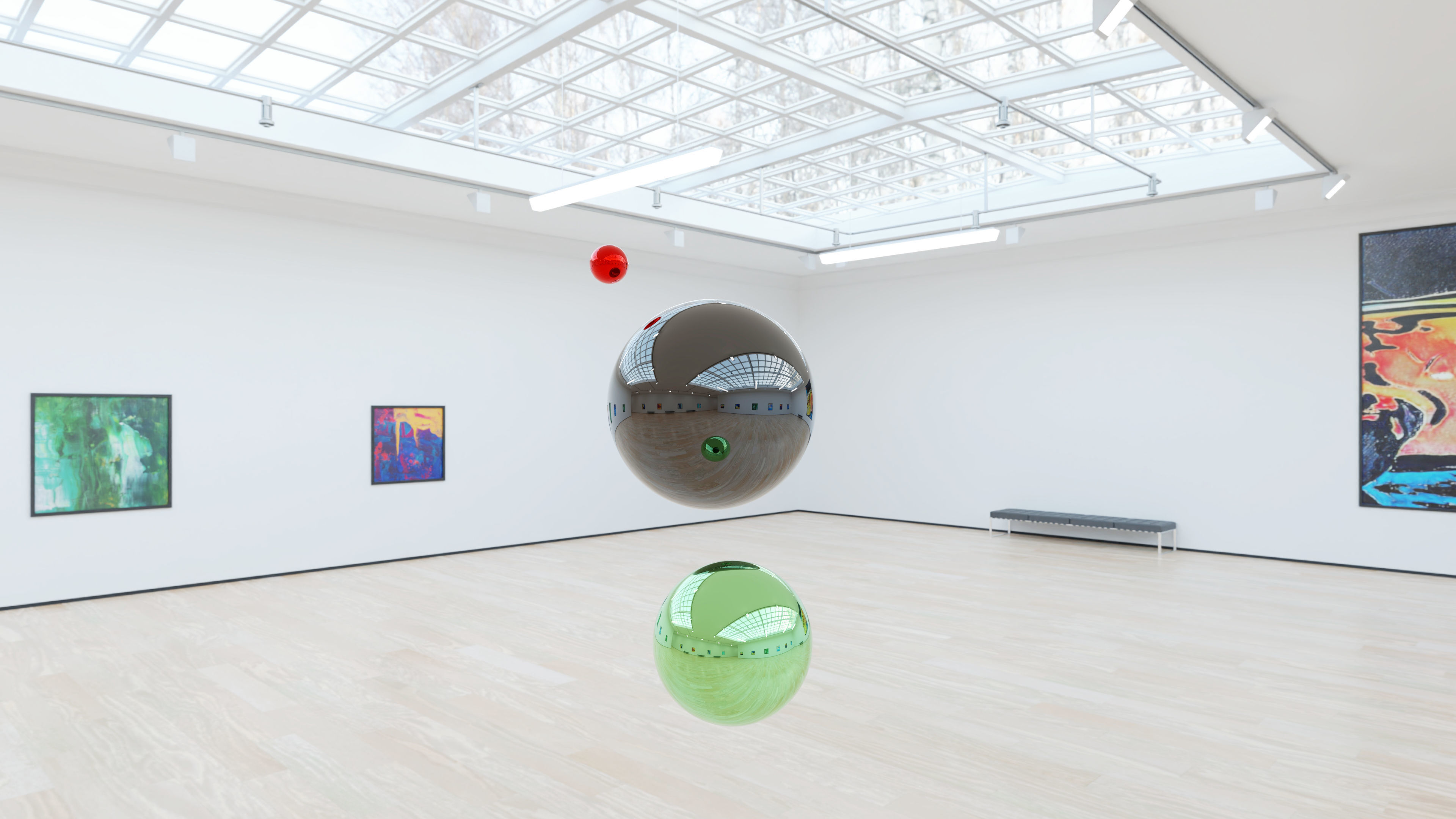 HDRI - Art Museum Gallery Interior 4b - HDR - 8192x4096 - x2 Texture_15