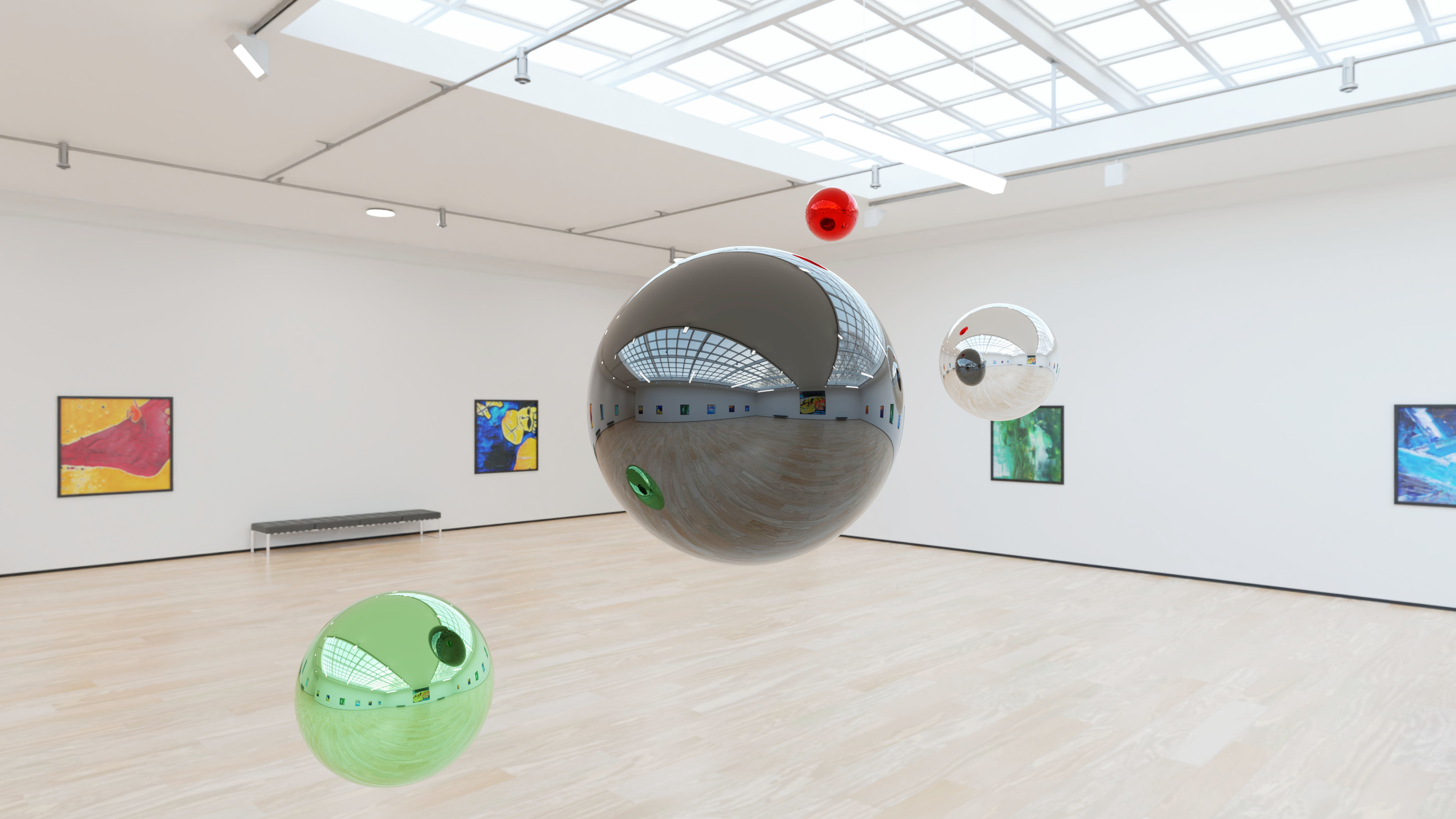 HDRI - Art Museum Gallery Interior 4b - HDR - 8192x4096 - x2 Texture_16