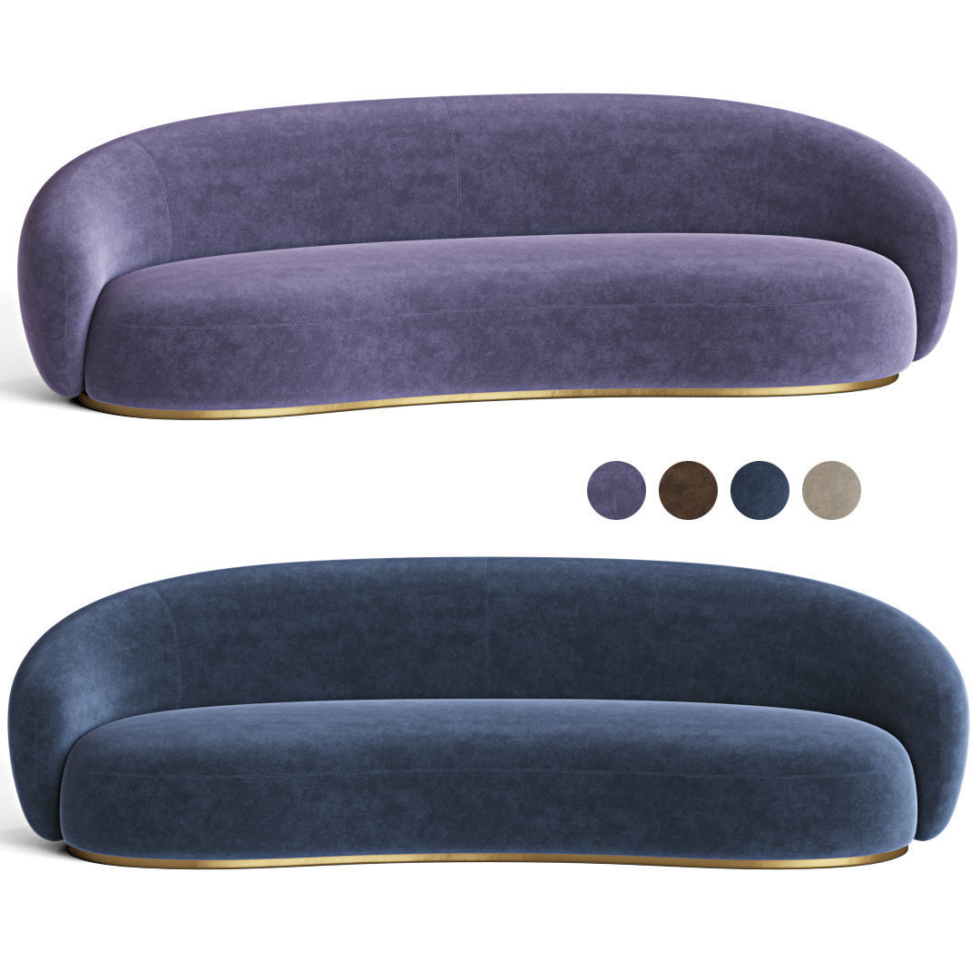 Julep Sofa By Tacchini 3D model_2