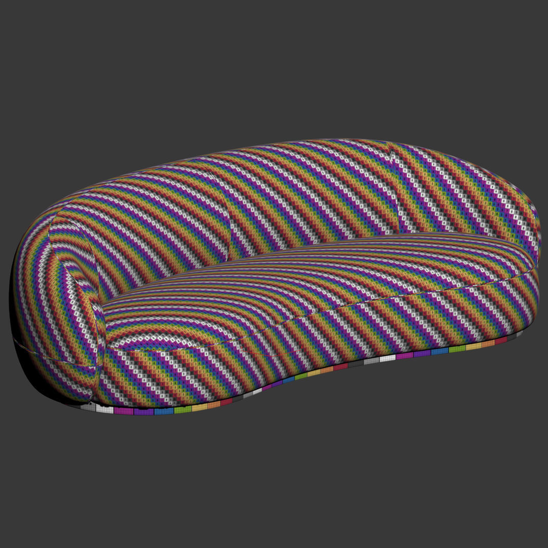 Julep Sofa By Tacchini 3D model_3