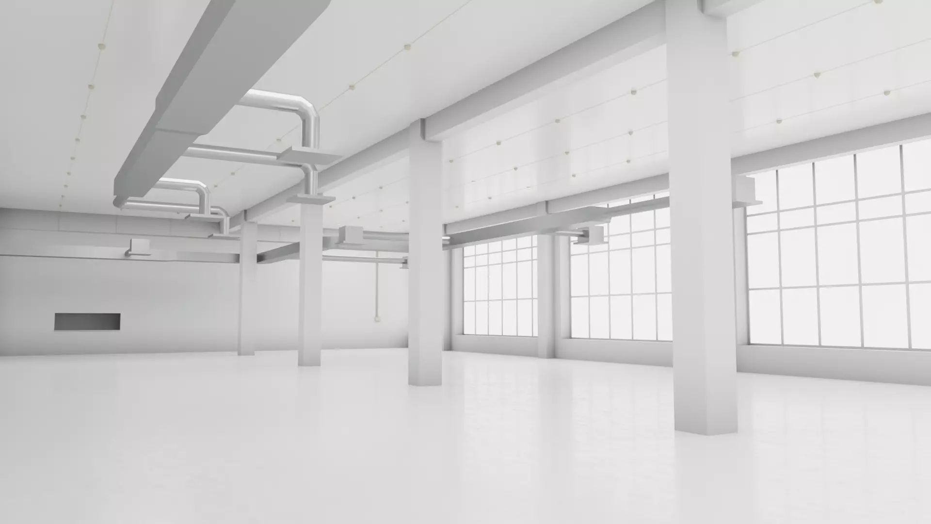 Manufacture building 3D model