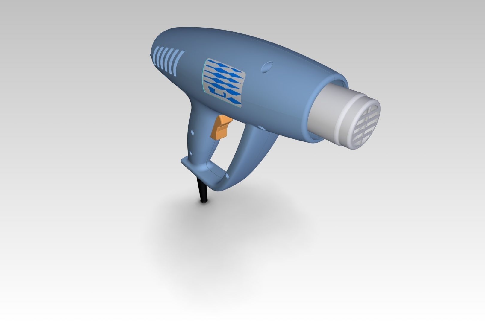 Heat gun 3D model_1