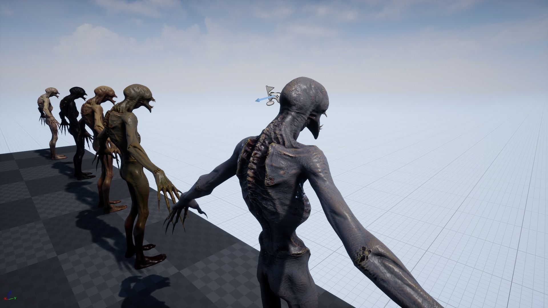 Mutant 3 alien creature Low-poly 3D model_14