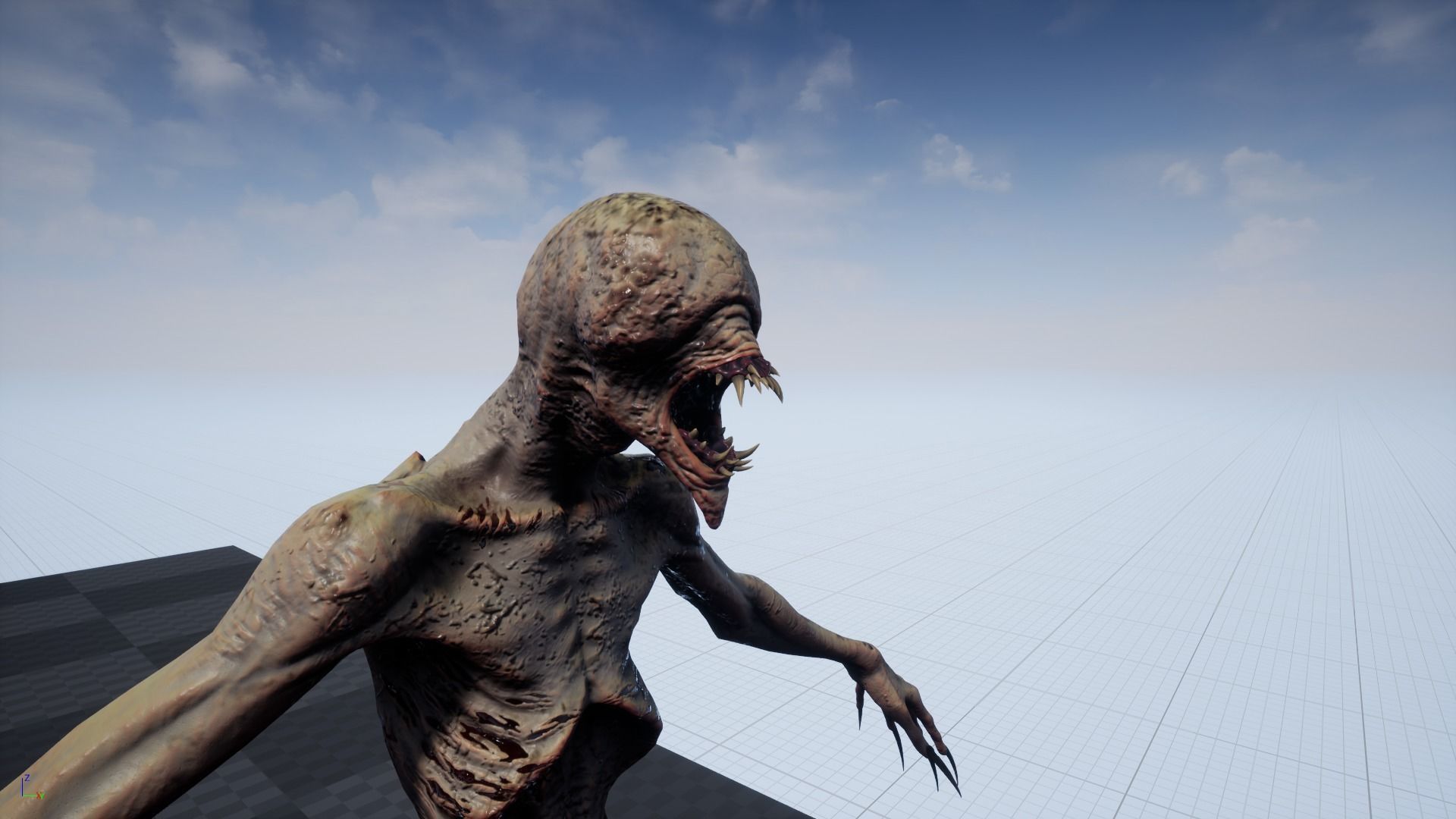 Mutant 3 alien creature Low-poly 3D model_15