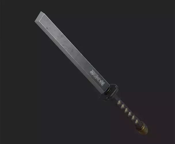 sword shinobi Free low-poly 3D model