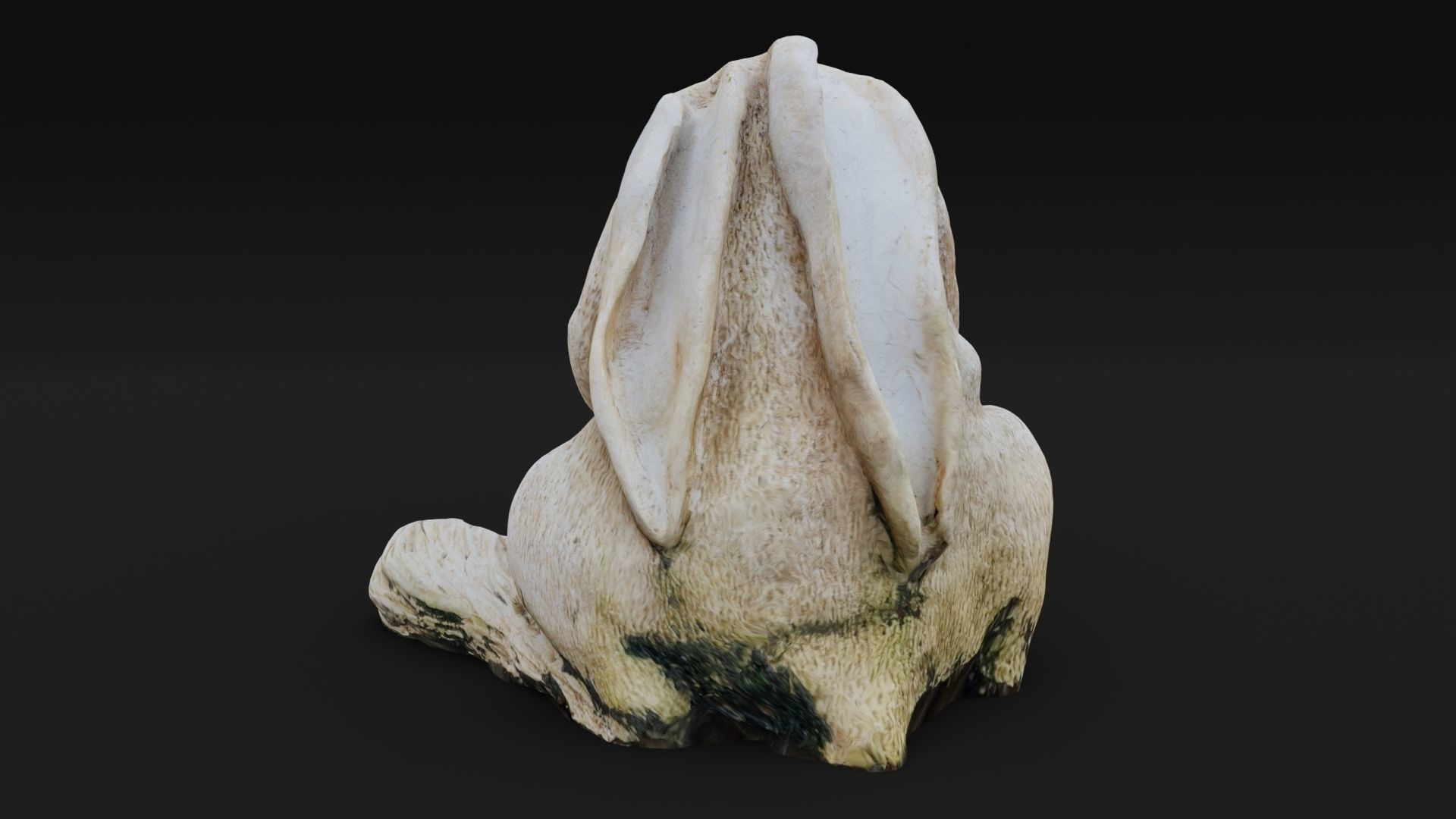 Hare Rabbit Statue Photoscan Low-poly 3D model_6