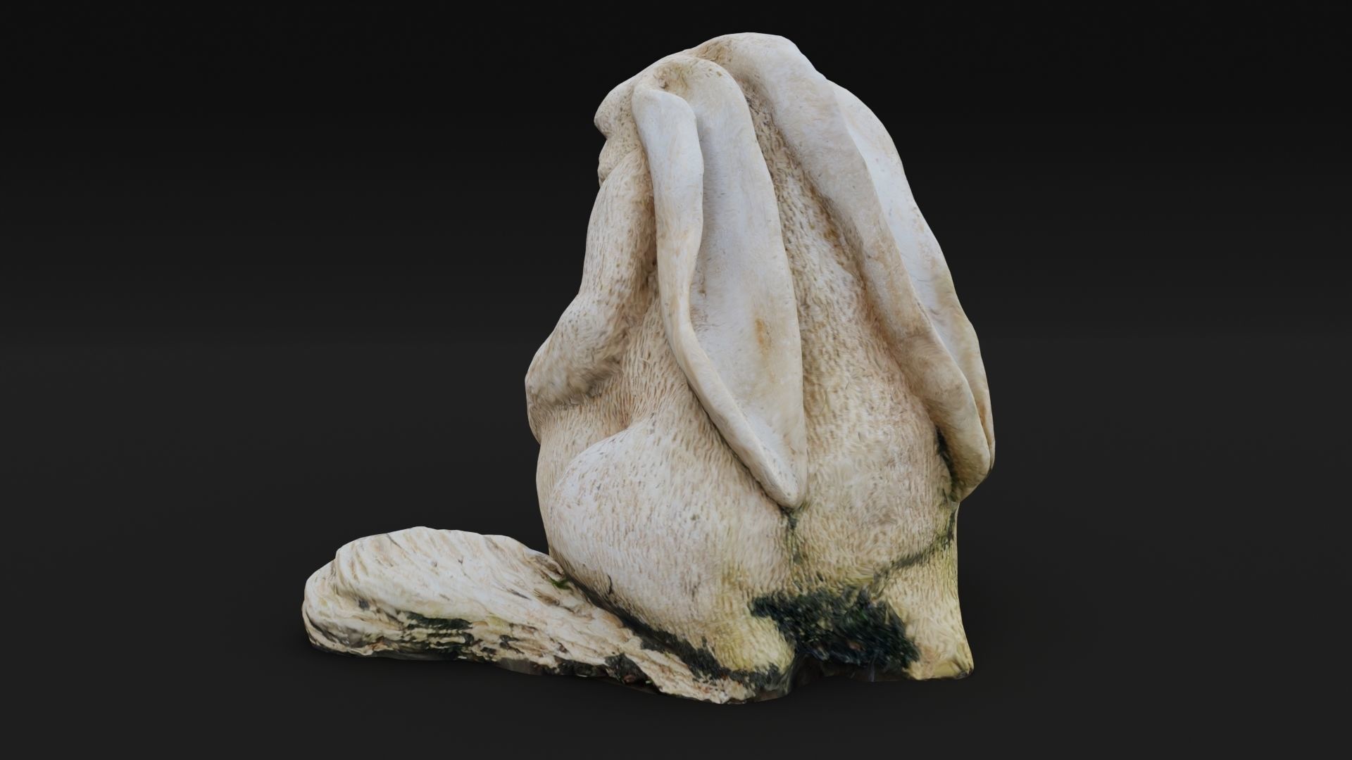 Hare Rabbit Statue Photoscan Low-poly 3D model_5