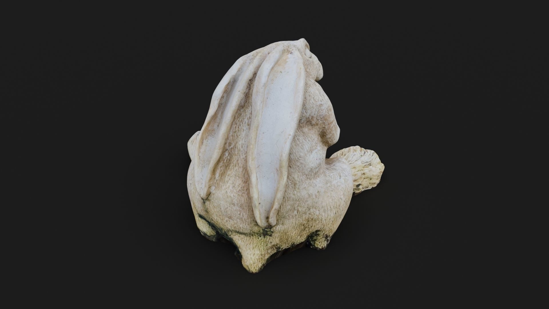 Hare Rabbit Statue Photoscan Low-poly 3D model_13