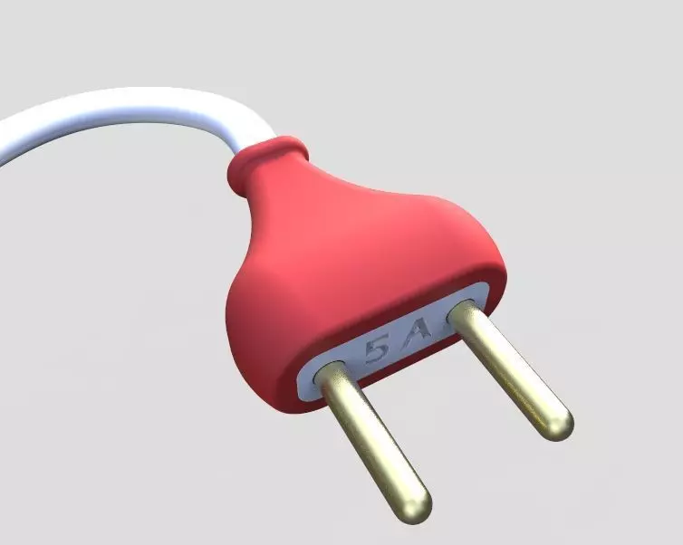 AC Power Plug 3D print model_0