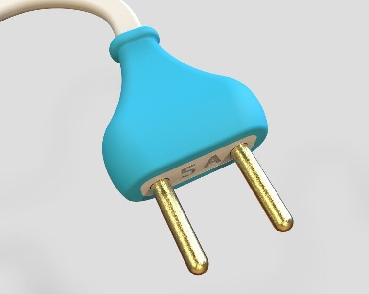 AC Power Plug 3D print model_5