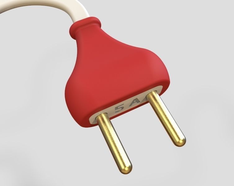 AC Power Plug 3D print model_4